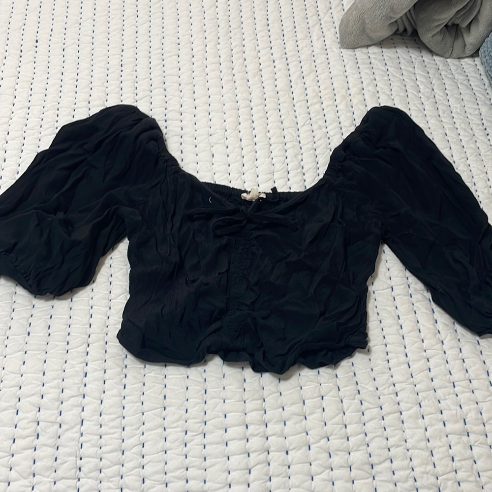 Black crop top